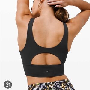 Lululemon stronger as one longline bra medium support c/d cup 8